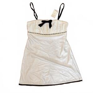 Etam babydoll slip dress with black trim Sz. 4